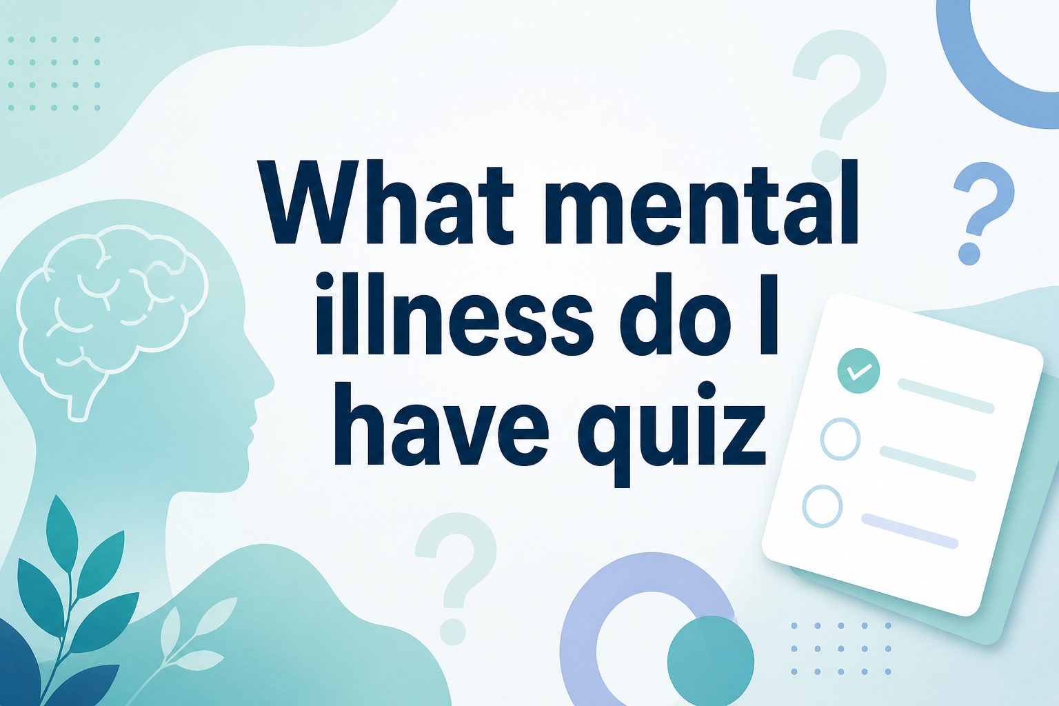Person reflecting on mental health questions while taking an online quiz